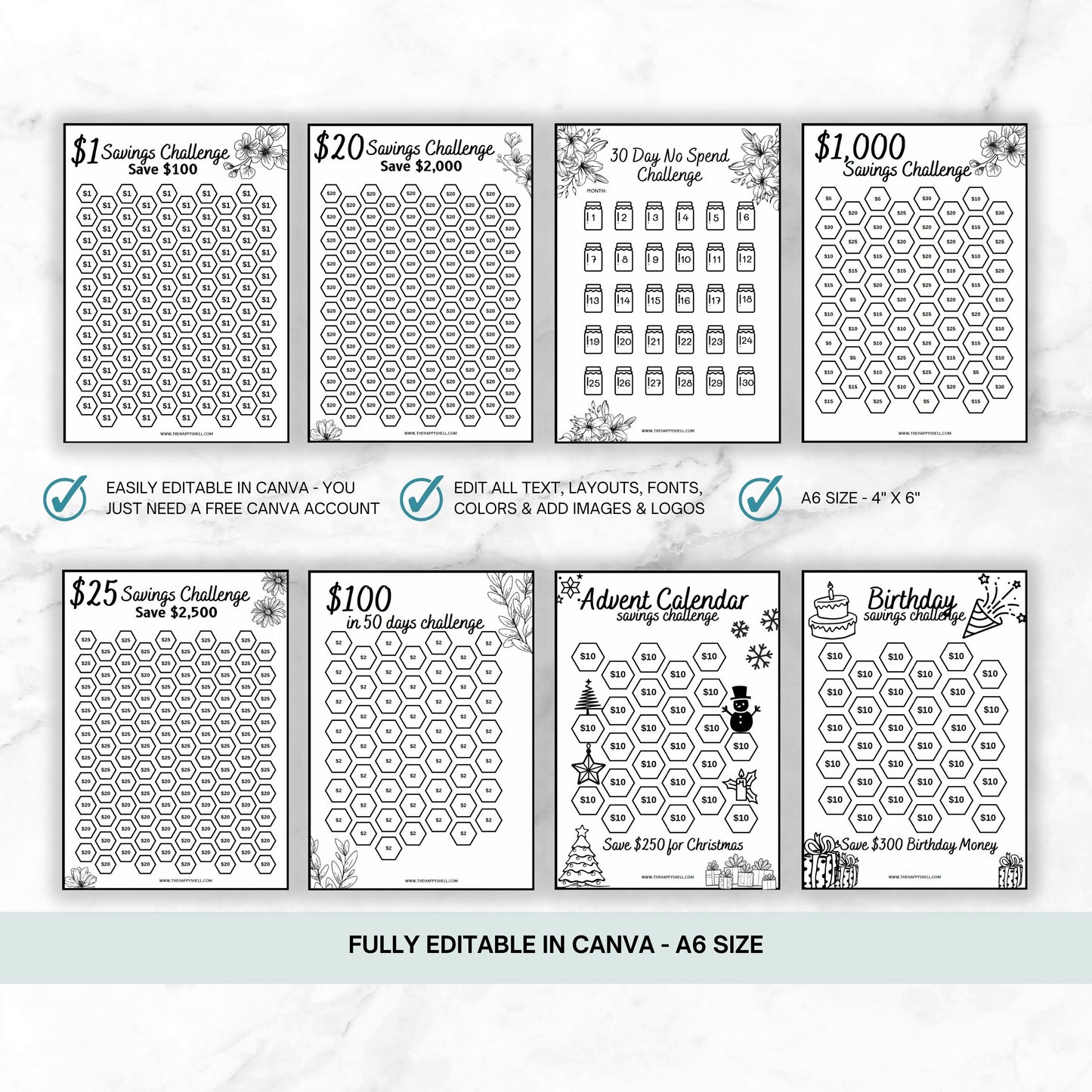 PLR Life Planner Template, Printable PDF with Commercial License to Re –  The Happy Shell