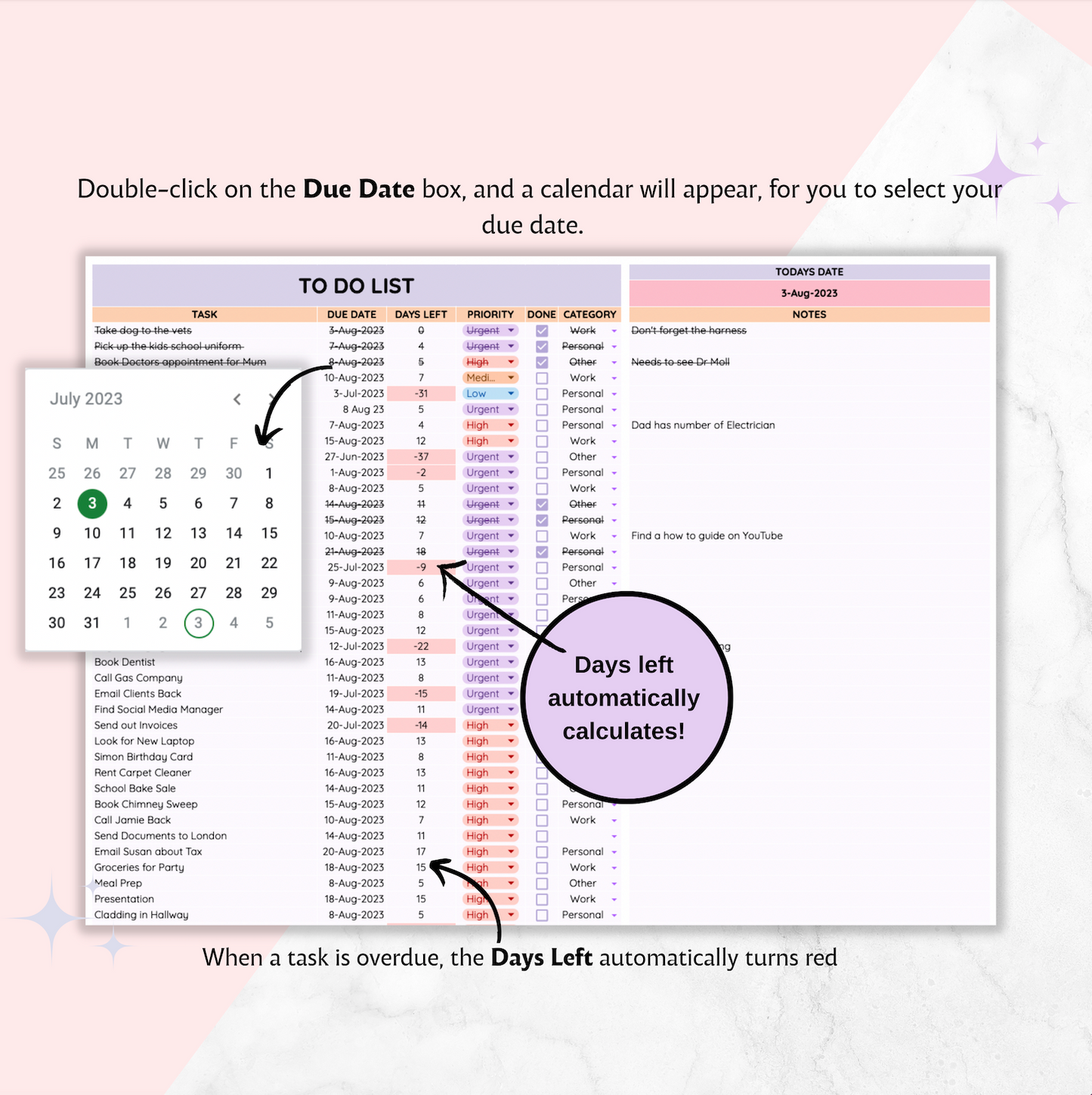 Digital To Do List and Task Tracker with Master Resell Rights & Private Label Rights