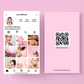 2023 IG Instagram Business Card, Lash Tech Business Card, QR code Business Card, Instagram Business Card Template, Beauty Business Card