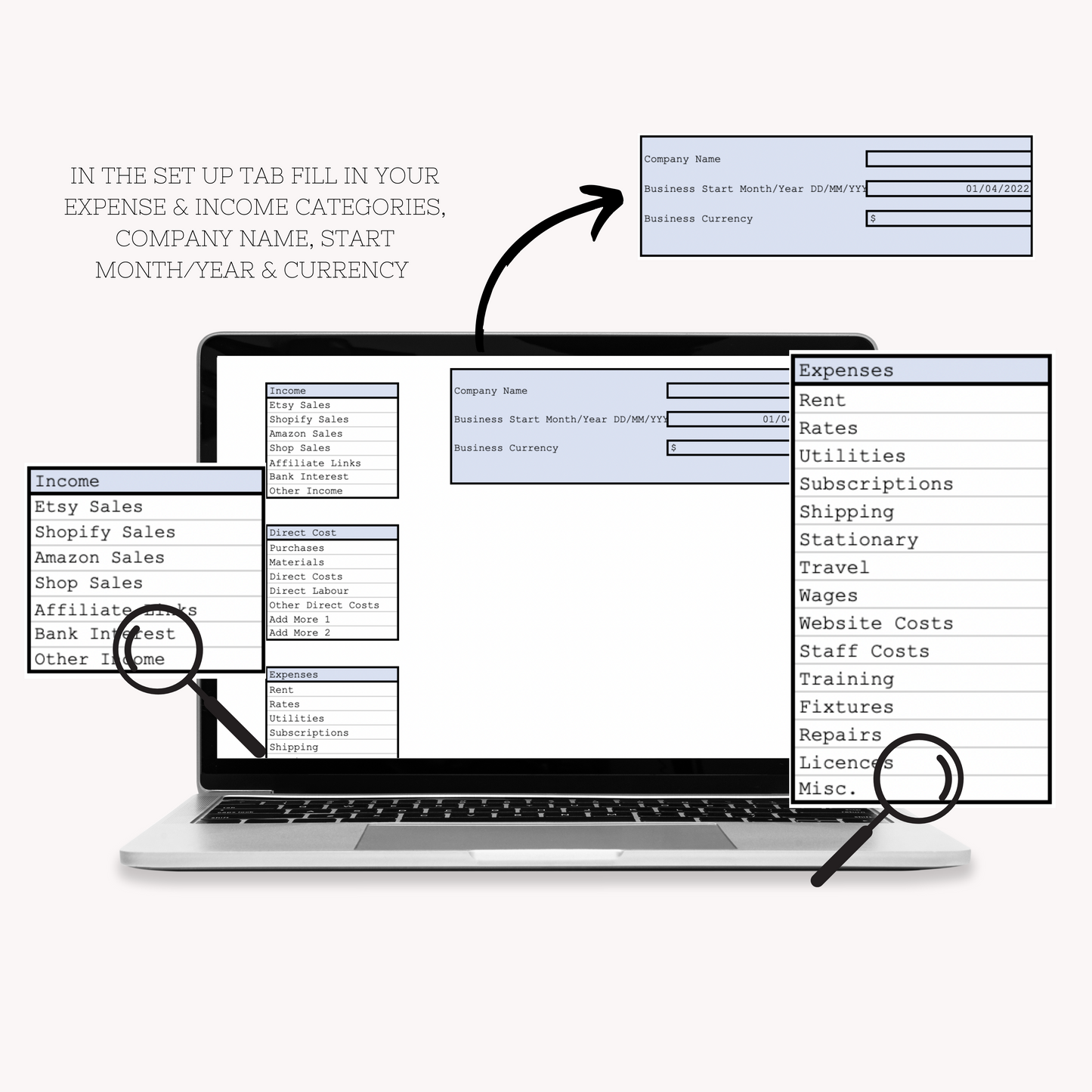 Bookkeeping Spreadsheet