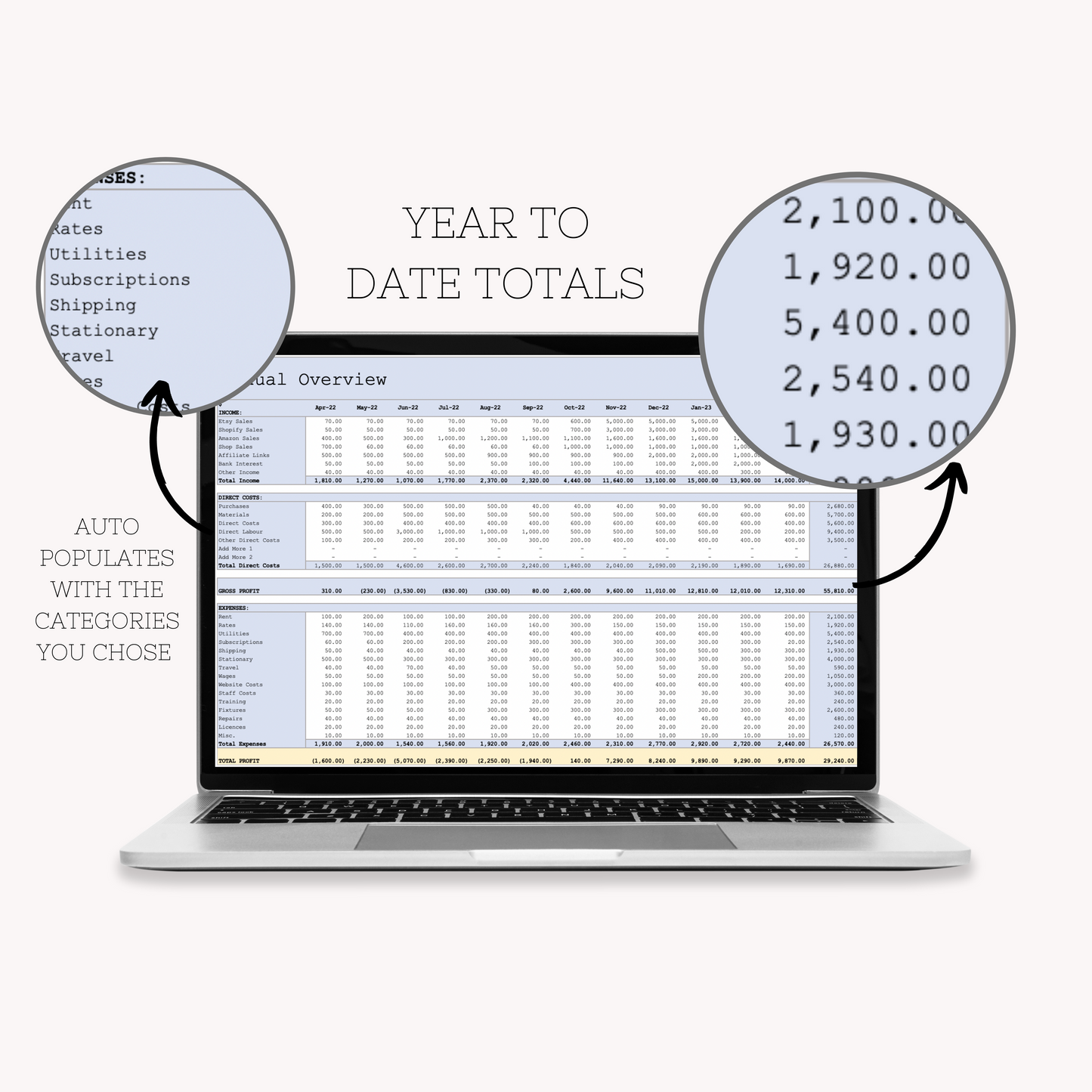 Bookkeeping Spreadsheet