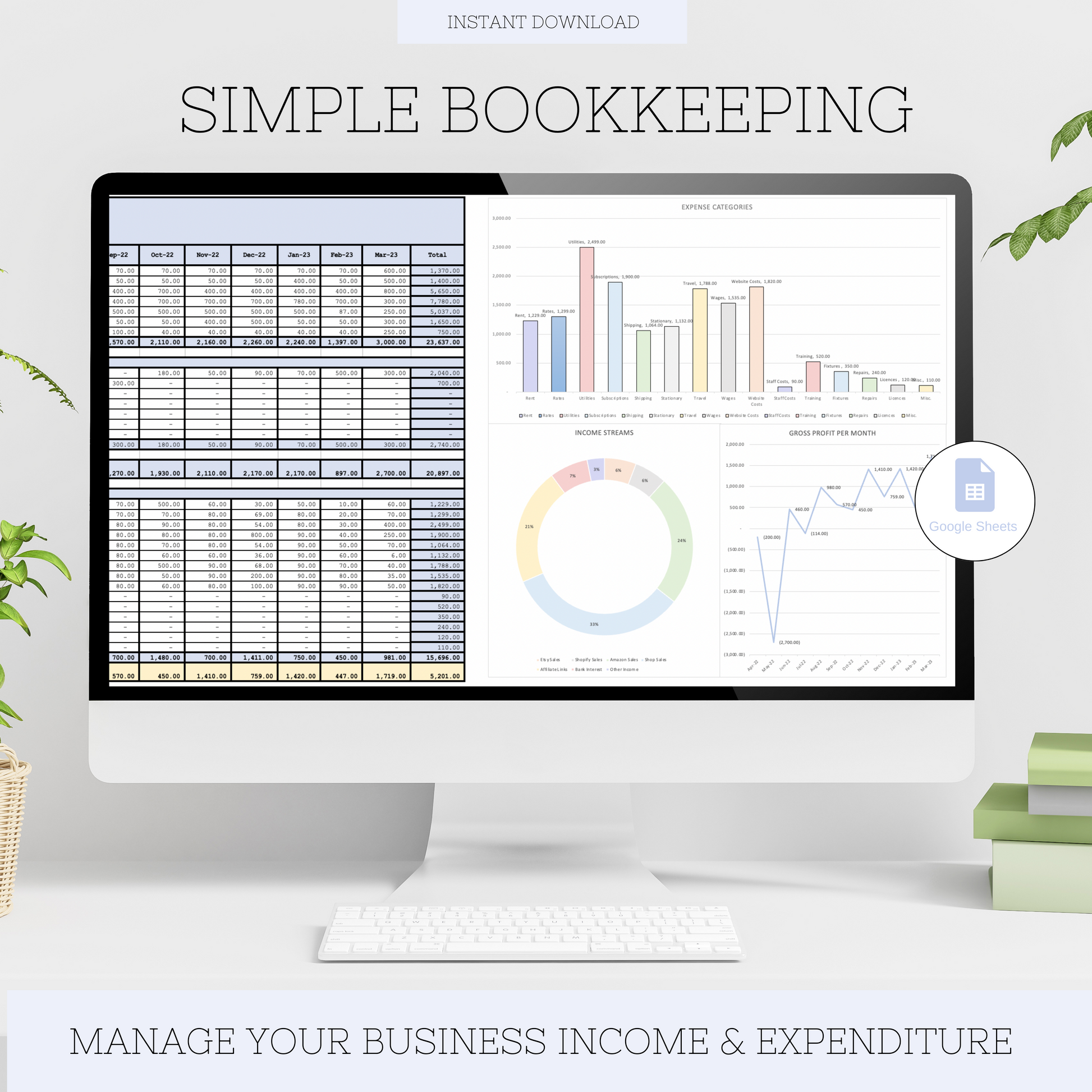 Bookkeeping Spreadsheet